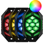 RGB LED Wheel Ring Light Kit 12V 16.7M Color APP Remote Control Follow-up Sequential Turn Signals Suitable for SUVs, Trucks, Off-road Vehicles - RB格 - Image 2