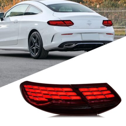 Suitable for 2007-2014 C-Class W204 taillight assembly retrofit with LED daytime running lights, brake lights, and turn signals. 55W OLIVER - Suitable for C-Class W204 LED taillights - single side, red.