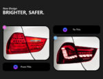 This is a plug-and-play smoked dual-color LED projection headlight assembly suitable for 2023-2025 BMW 3 Series G20/G28 models. It is compatible with original low-spec models. - Image 2