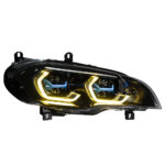 Matrix LED headlight assemblies for BMW 3 Series G20 and G28 models (2019-2022), dual-color DRL four-lamp low beam headlights, eight-lamp high beam headlights. - Image 2