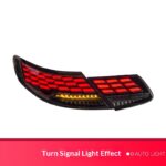 Suitable for 2009-2015 Mercedes-Benz E-Class W212 taillight assembly upgrade with red LED dragon scale sequential turn signals - red; 2013-2015 E-Class taillight assembly - single side. - Image 3