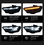 Automotive Parts Matrix Headlights for Audi A6L C7 2012-2018 New Upgraded A6 LED Lens Headlights, Plug and Play - Left + Right, 16-18 - Image 3