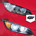 LED Lens Daytime Running Lights and Turn Signal Upgrade Kit for 2022-2025 BMW 2 Series Coupe G42 Headlights - Cool White - Image 3
