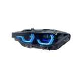 Brand new 12V 55W upgraded RGB headlights for F30 and F35 (2012-2018), 7-color daytime running lights, sequential turn signals, plug and play - red, green, blue. - Image 3
