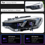 LED headlights for BMW F34 3 Series GT 2013-2020 models, F34 DRL turn signals, high beams, angel eyes - tool accessories - white - Image 7