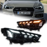 Suitable for 2011-2014 Mercedes-Benz C-Class W204 headlight assemblies (C200, C260). Upgrades to turn signals with LED lenses. - Original halogen lights.