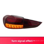 Maybach S-Class style LED taillight assembly for 2015-2021 Mercedes-Benz C-Class W205 - Maybach S-Class style LED taillights, for C-Class (single side), black. - Image 3