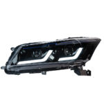 LED headlight assembly for Honda Accord 8th Generation G8 2008-2012 models, LED DRL turn signals with angel wing styling upgrade - single unit. - Image 4