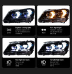 LED headlight assembly with projection lens, suitable for 2010-2013 BMW X3 F25. Factory direct sales auto parts - yellow, correct. - Image 4