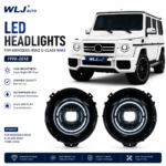 New high-end LED transparent blacked-out taillight assembly suitable for Mercedes-Benz V-Class V260 original car high-end LED retrofit - Red, Left + Right - Image 6