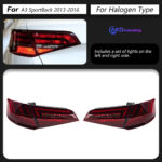 Retrofitting Audi A5 taillight assembly with smoked RS LED daytime running lights - 2015-2020 Black - Image 8