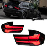 LED spoon-shaped plug-and-play turn signal and headlight assembly specifically for BMW 4 Series, F32, and M4 models (2013-2019) - dual-color gold eyes, original 10-pin connector. - Image 2