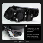 LED headlight assembly with projection lens for Chevrolet Spark 2011-2014 models, LED DRL turn signal upgrade - single unit, halogen. - Image 5