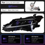Upgraded LED headlights for Toyota Tundra XK50 2014-2021, dual LED projector DRL sequential turn signals with smoked housing. - Image 9