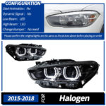 DBH Automotive Parts Tri-color Headlights for BMW 3 Series E90 Snake Eye Upgrade - Yellow, White, and Amber Assembly Headlights - Without AFS - Image 8