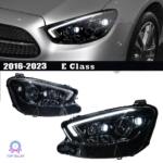 Suitable for Mercedes-Benz GLA 16-20 and Mercedes-Benz X156 models, equipped with the latest aftermarket LED headlight lenses - compatible with original halogen bulbs.