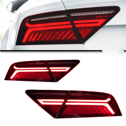 Factory direct sales of Audi A5 direct-plug taillight retrofit, 08-16 RS 12-16 upgrade with new 12V voltage - Left + Right, 08-12 original halogen.