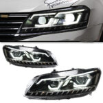 Upgraded to Golf 8 style LED daytime running lights and sequential turn signals - red, suitable for Volkswagen Golf 6 GTI R20 taillight assembly.