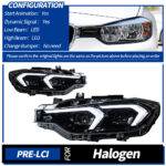 Taillight assembly for 4 Series F32/F36 and M4 F82 models, featuring new red LED DRLs and sequential turn signals - 4 Series CSL Tail Light, BMW 4 Series CSL Smoked Black Version (Single Side) - Image 6