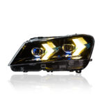LED headlight assembly with projection lens, suitable for 2010-2013 BMW X3 F25. Factory direct sales auto parts - yellow, correct. - Image 3