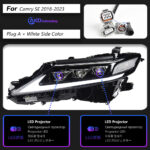 Upgraded LED headlights for Toyota Tundra XK50 2014-2021, dual LED projector DRL sequential turn signals with smoked housing. - Image 10