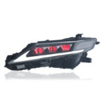 Custom-designed 12V LED headlight assembly with triple-projection daytime running lights and sequential turn signals, suitable for various car models. - Image 8