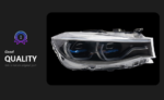 LED headlight assemblies suitable for BMW 5 Series 2010-2013 aftermarket F10/F18 xenon D2S new 525/520/528/530 angel eye DRL headlights. - Image 3