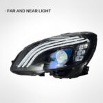 Suitable for 2010-2017 Mercedes-Benz E-Class Coupe W207 headlight assembly, 55W 12V LED high-end daytime running lights - white. 2010-2013 models require bumper modification. - Image 4