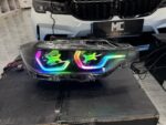 New RGB color-changing DRL daytime running lights for 3 Series F30-F35 2012-2018 models, app-controlled 12V LED, plug and play - cool white. - Image 3