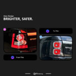 Range Rover L322 LED taillights 2002-2012 signal taillights, reverse brake, Drl car parts, car lights - red, left + right - Image 2