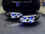 Suitable for 2020-2024 G22, G82, M4, GTS, 425i, 430i modified car headlights with 30W laser lights, model 88888 - true laser taillights. - Image 3
