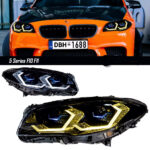 DBH's new RGB 7-color V2 IKON style daytime running lights and LED headlights are suitable for BMW 4 Series F32/F33/F36/F80/F82 M3/M4 - 7-cool