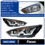 Headlight Retrofit for Ford Focus MK3 2012 2013 2014: LED Car Parts Headlight DRL Headlight Haed Projector - Cool White, Left + Right - Image 7