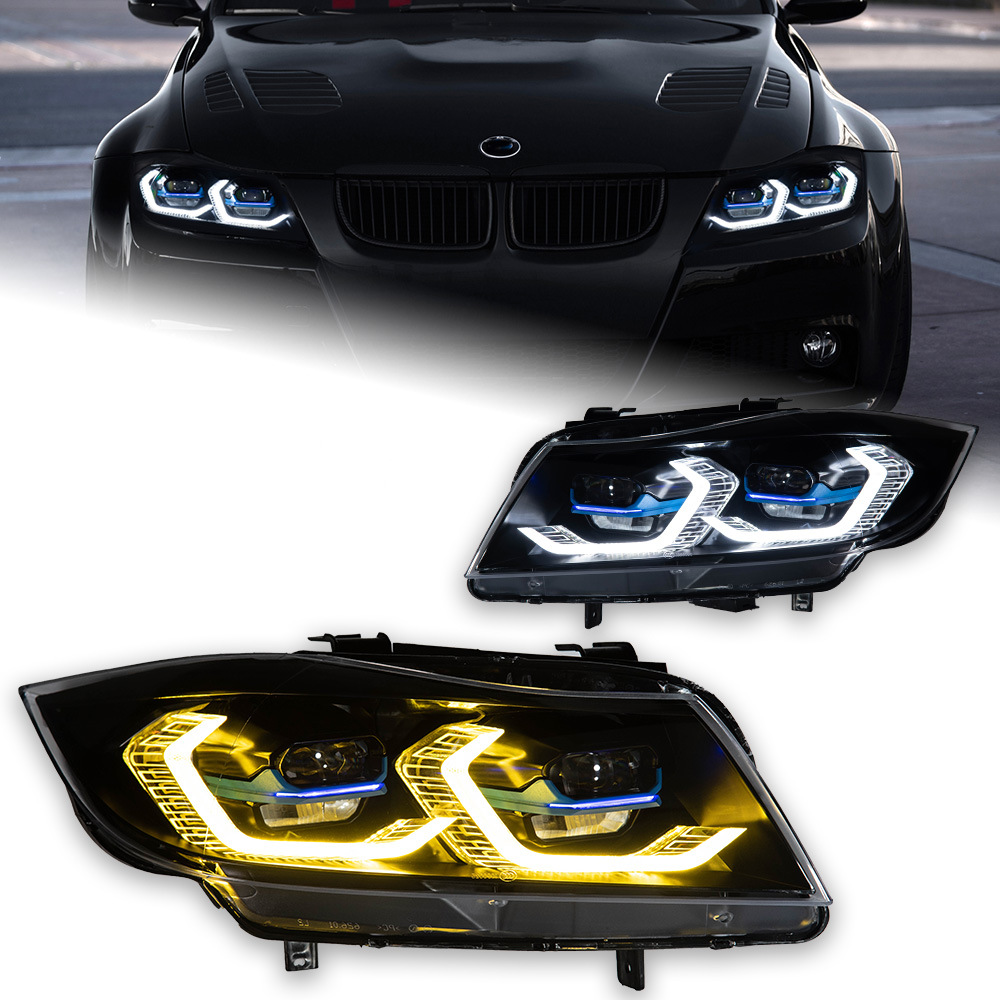 Hfd92a44fc04d4d29986e3fe36208dc3cG The dragon-scale LED taillight assembly is suitable for the BMW 3 Series GT F34, compatible with 318, 320, 325, 328, and 330 models, plug and play - smoked black, left. - Image 1