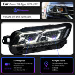 Volkswagen Skoda Octavia 15-17 headlight assembly, with aftermarket LED daytime running lights and xenon dual lenses - Cool White, Left + Right - Image 5