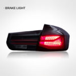 Suitable for retrofitting 3 Series F30 and F35 taillight assemblies with LED guide lights and red lens driving lights - brand new LED Taillight (Single Side), black - Image 4