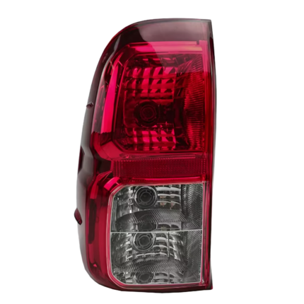 LED taillight upgrade for Toyota Hilux Revo 2015-2021, featuring dynamic sequential turn signals, brake lights, and daytime running lights; plug and play - natural white.
